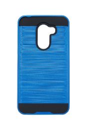 12 Wholesale For Alcatel A30 Fierce Metallic Kickstand Case Blue