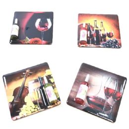 72 Pieces Magnet With 3d Wine Bottle - Refrigerator Magnets