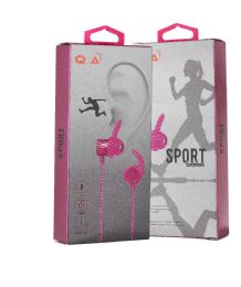 36 Bulk Sport Earbuds Pink