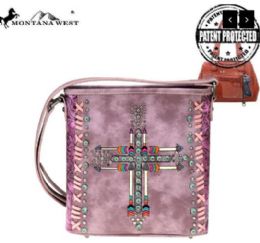 4 Wholesale Montana West Arrow Collection Concealed Carry Crossbody