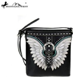 4 Wholesale Montana West Buckle Collection Crossbody Bag