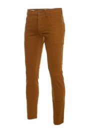 24 Wholesale Mens Skinny Stretch Jeans Jogger Pants Solid Mustard