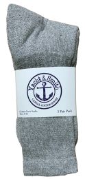 240 Pairs Yacht & Smith Women's Cotton Crew Socks Gray Size 9-11 - Womens Crew Sock