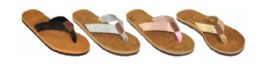 36 Wholesale Woman's Flip Flop Assorted Color Straps