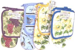 72 Wholesale 2 Piece Hot Pot Holder Kitchen Glove Mitten