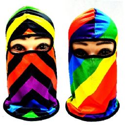 24 Wholesale Rainbow Assortment Ninja Face Mask