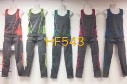 48 Pieces Athletic 2pc Jogger Set With Tank Top & Pants - Womens Active Wear