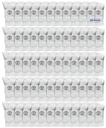 60 Wholesale Yacht & Smith Kid's Cotton White Terry Cushioned Crew Socks