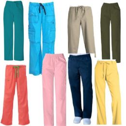 24 Pieces Scrub Pants Assorted Colors - Nursing Scrubs
