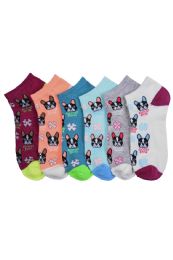 432 Pairs Ladies Printed Casual Spandex Ankle Socks Size 9-11 - Girls Ankle Sock