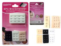 288 Pieces 8pc Bra Extenders 3 Colors - Womens Bras And Bra Sets