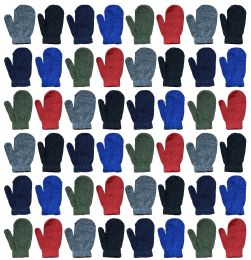 48 Pairs Yacht & Smith Kids Warm Winter Colorful Magic Stretch Mittens Age 2-8 - Kids Winter Gloves