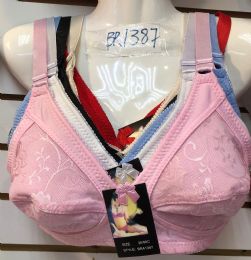 72 Wholesale Womens Full Figure Wireless Bra Assorted Colors And Sizes