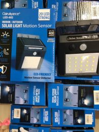 24 Wholesale Solar Power Light Motion Sensor, Indoor Outdoor Use