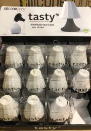 48 Bulk Silicone Salt And Pepper Shaker In Counter Display