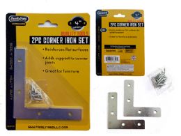 96 Pieces 2pc Flat Corner Iron Supports - Hardware