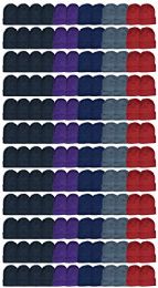 144 Pieces Yacht & Smith Ladies Winter Toboggan Beanie Hats In Assorted Colors - Winter Beanie Hats