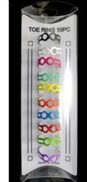 36 Wholesale Toe Rings With Moebius Strip Infinity Symbol Design