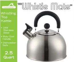 8 Wholesale 2.5 Quart Stainless Steel Whistling Tea Kettle