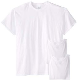 72 of Men's Plus Size Fruit Of The Loom White T-Shirt, Size 5xl