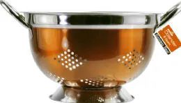 12 Pieces 8 Quart Copper Stainless Steel Colander - Stainless Steel Cookware