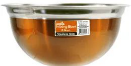 12 Pieces 8 Quart Copper Stainless Steel Mixing Bowl - Stainless Steel Cookware