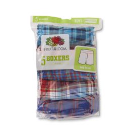 24 Wholesale Men's Fruit Of The Loom 5 Pack Boxer Shorts, Size 2xl