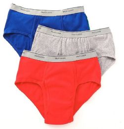 24 Wholesale Men's Fruit Of The Loom 3pack Briefs, Size S