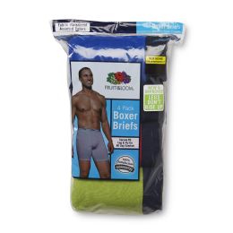 24 Pieces Men's Fruit Of The Loom 3pk Boxer Brief (mid Rise), Size 2xl - Mens Underwear