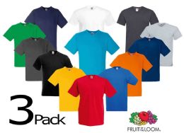 72 Pieces Men's Fruit Of The Loom V Neck Shirt, Size Small - Mens T-Shirts