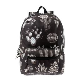 24 Wholesale 17" Kids Classic Padded Backpacks In Cactus Prin