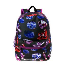 24 Wholesale 17" Kids Classic Padded Backpacks In Mineral Print
