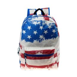 24 Wholesale 17" Kids Classic Padded Backpacks In Peace Print