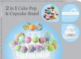 6 Wholesale 2 In 1 Cake Pop And Cupcake Stand