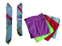 72 Pieces 4-Piece Microfiber Cleaning Cloths - Kitchen Aprons