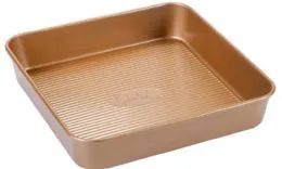 12 of Non Stick Square Pan Copper Finish
