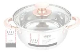 6 Wholesale Dutch Oven With Vented Lid Stainless Steel Rose Gold