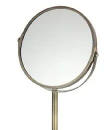6 Pieces Vanity Mirror Bronze Finish - Cosmetic Displays