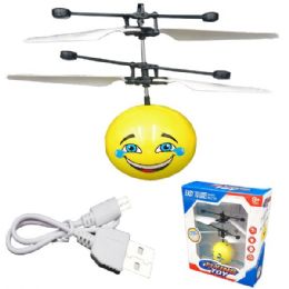 12 Wholesale Flying Smiley Toy