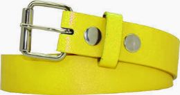 72 Wholesale Kids Belt In Yellow