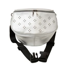 12 Wholesale Oversize Fanny Pack In Silver