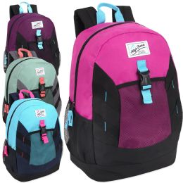 24 Wholesale High Trails 18 Inch Clip Pocket Backpacks - Girls