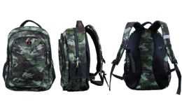 12 Wholesale 20" Padded Pro Series Lab Top Back Pack , Camo