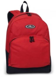 30 Wholesale Everest Classic Backpack With Front Organizer In Red