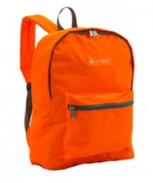 30 Wholesale  Basic Color Block Backpack In Orange 