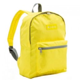 30 Wholesale Everest Basic Color Block Backpack In Yellow