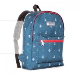 30 Pieces Everest Basic Pattern Backpack In Anchor - Backpacks 15" or Less