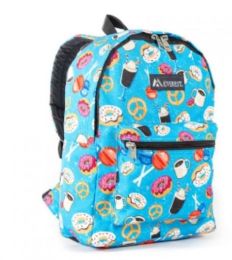 30 Pieces Everest Basic Pattern Backpack In Donuts - Backpacks 15" or Less