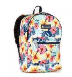 30 Pieces Everest Basic Pattern Backpack In Tropical - Backpacks 15" or Less