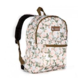 30 Pieces Everest Basic Pattern Backpack In Vintage Floral - Backpacks 15" or Less